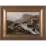 Edwin Alfred Pettitt (British, 1840-1912) pair works: VIEWS OF WALES oil on canvas, framed,