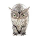 European silver owl-form box
