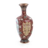 Chinese cloisonne vase