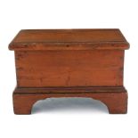 American miniature pine blanket chest