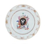 Chinese armorial porcelain charger