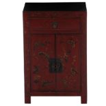 Diminutive Chinese lacquered cabinet