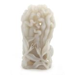 Chinese carved jade vase