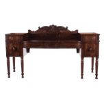 William IV mahogany bowfront sideboard