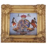 English armorial porcelain marriage arms of the Marquess of Londondary