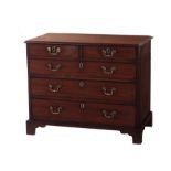 George III mahogany bachelor's chest of drawers