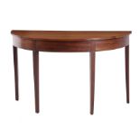Federal mahogany console table