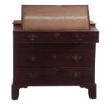 George III mahogany architect's chest