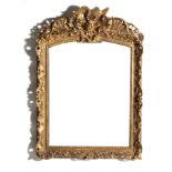 George II style carved giltwood mirror