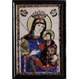 Continental ceramic tiles, design of Madonna and Christ Child