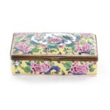 French enameled porcelain trinket box