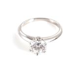 Tiffany & Co diamond solitaire ring