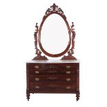 Renaissance Revival mahogany dresser, attrib. to Prudent Mallard