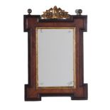 Georgian style parcel-gilt mirror