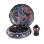 Chinese and Japanese cloisonne wares (3pcs)