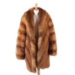Red fox fur coat, Alixandre Furs, New York
