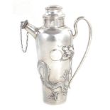 Chinese export silver cocktail shaker, Tuck-Chang