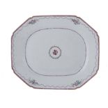 Chinese export famille rose porcelain platter