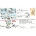Dr David Owen signed 1990 Thomas Hardy FDC. Rare RAF Northolt 75th ann cover RFDC85, Numbered 1 of
