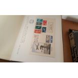 1948 - 1950 Israel Stamp Collection. Stamp album full of Israeli stamps and covers with a