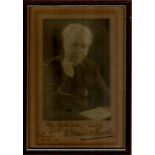 Bramwell Booth signed photo. Sepia 8x6 portrait photograph signed by Bramwell Booth (1856 - 1929),