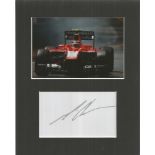 Max Chilton autographed presentation piece. 8x10 mounted piece consisting of a small photo and