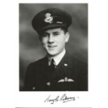 Sqn. Ldr. Tony Garforth Pickering WW2 Battle of Britain pilot signed 7 x 5 black and white