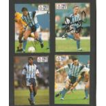 Coventry City 4 Pro Set Cards Signed By Peter Billing, Lloyd Mcgrath, Kenny Sansom & Sean Flyn