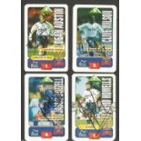 Tottenham Hotspur 4 Subbuteo Squads Cards Signed By David Howells, Jason Dozzell, Clive Wilson &