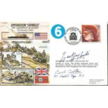 Brig Geoffrey Curtis, Bert Collish signed 50th ann WW2 cover JS50/44/1 Operation Shingle Good