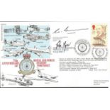 John Major signed 1990 Thomas Hardy FDC. Rare RAF Northolt 75th ann cover RFDC85, Numbered 1 of