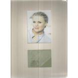 Sharon Gless signature piece mounted below colour photo. Dedicated. Overall size 12x10 Good