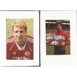 Manchester United 4 Signed Photos Bryan Robson, Kieran Richardson, Lee Martin & Ben Amos Good