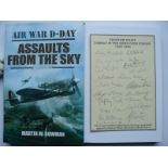 Luftwaffe and RAF WWII Veterans signed book. Assaults From The Sky - Volume 2 - Air War D Day by