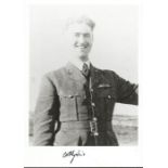 Wg. Cdr. Robert Francis Thomas Doe WW2 Battle of Britain pilot signed 7 x 5 black and white portrait