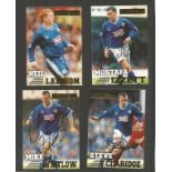Leicester City 4 Merlin Premier Gold Cards Signed By Steve Claridge, Mike Whitlow, Neil Lennon &