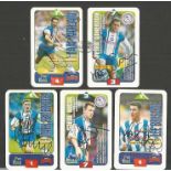 Sheffield Wednesday 5 Subbuteo Squads Cards Signed By Lee Briscoe, Steve Nicol, Mark Pembridge,