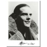 Sq. Ldr. Herbert Edward Green WW2 Battle of Britain pilot signed 7 x 5 black and white portrait