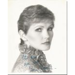 Fiona Fullerton signed 10x8 b/w James Bond photo Good condition. All items come with a Certificate