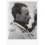 Wg. Cdr James Gilbert Sanders WW2 Battle of Britain pilot signed 7 x 5 black and white portrait