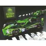 Tequila Patron Racing Team. 12x8 Photo Signed By 3. Good condition.
