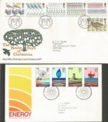 Post Office First Day Cover collection. 43 covers 1977 -1981. Includes Twelve Days of Christmas,