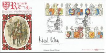 Prof Richard Holmes signed Benham official 1998 Queens Beasts BLCS139 FDC. Good condition. All
