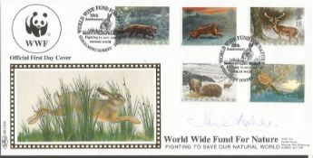 Jane Asher signed Benham official 1992 Wintertime WWF BLCS70 FDC. Good condition. All signed items