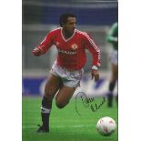 Remi Moses 1988, Colour 12 X 8 Photo Depicting Manchester United's Remi Moses In Action, C1988,