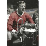 Pat Crerand 1968, Colorized 12 X 8 Photo Depicting Manchester United's Pat Crerand Posing With The