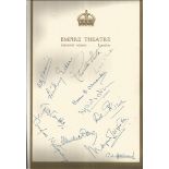 Anthony Eden Prime Minister, David Niven, Charlton Heston Actor, Douglas Montgomery signed page