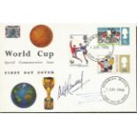 Alf Ramsey signed 1966 World Cup FDC with Wembley FDI postmark. Good condition. All signed items