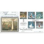 Tony Bullimore signed Benham official 1998 Lighthouses 300th anniversary Eddystone Light BLCS141.