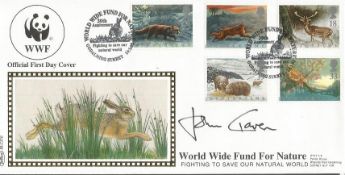 John Craven signed Benham official 1992 Wintertime WWF BLCS70 FDC. Good condition. All signed